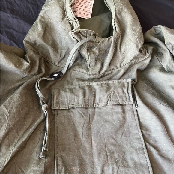 (VINTAGE) U.S. NAVY SUIT, CHEMICAL PROTECTIVE OUTERSHELL MODACRYLIC / NYLON COAT - Picture 12 of 16